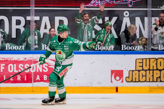 Rögles Felix Nilsson jublar