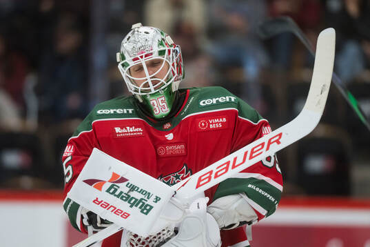 Modos målvakt Adam Werner deppar