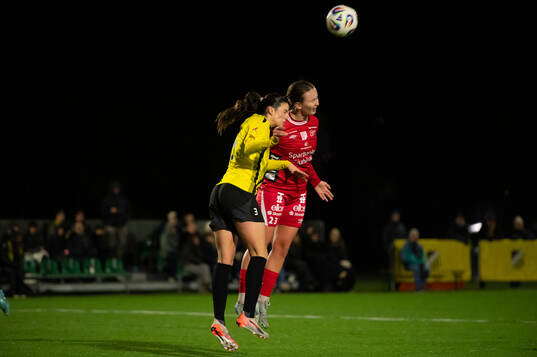 Häckens Andrea Simonovic och Elfsborgs Ellen Nilsson