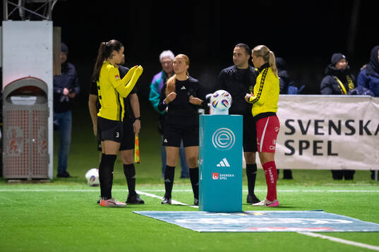 Häckens Andrea Simonovic, Domare Linnéa Wallin och