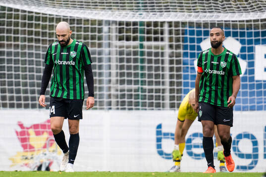 Högaborgs Abdul Rahman Khalili och Kamal Barny deppar