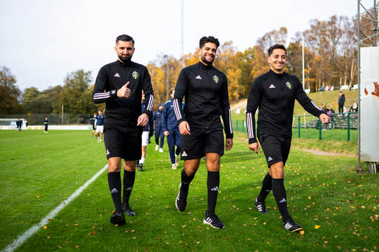 Domare Hassan Al-Saqr och assisterande domare Viktor