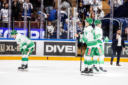 Rögles Leon Bristedt och Rögles Mattias Göransson deppar