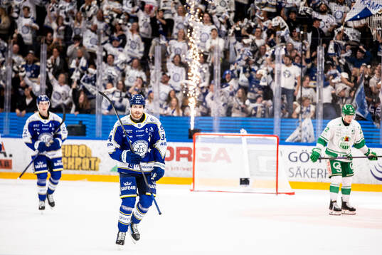 Leksands Peter Cehlarik jubel
