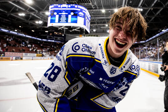 Leksands Victor Johansson jublar