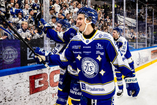 Leksands Zaki Crookes jublar