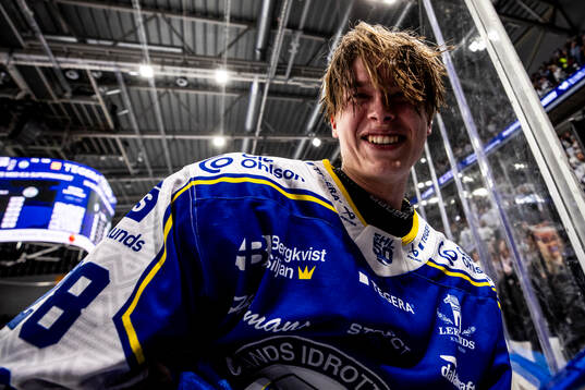 Leksands Victor Johansson jublar