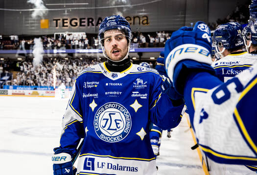 Leksands Nolan Stevens jublar