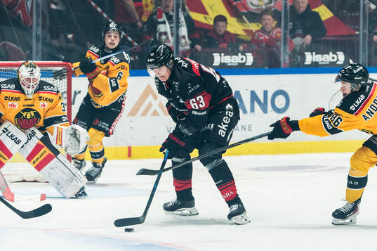 Malmö Redhawks Fredrik Händemark och Luleås Pontus