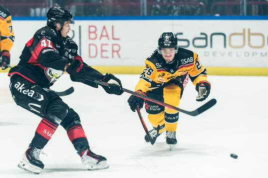 Malmö Redhawks Joseph Berger och Luleås Filip Eriksson