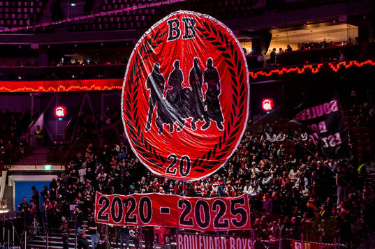 Malmö Redhawks supportrars tifo
