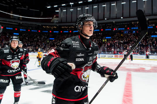 Malmö Redhawks Fredrik Händemark jublar