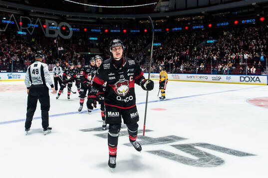 Malmö Redhawks Fredrik Händemark jublar