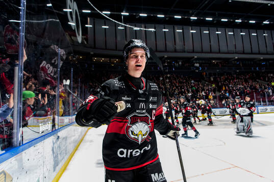 Malmö Redhawks Fredrik Händemark jublar