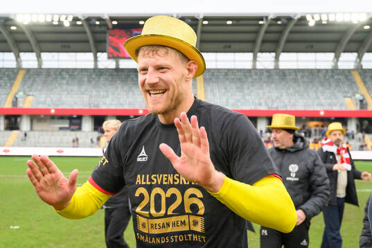 Kalmars Lars Sætra jublar