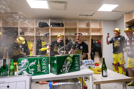 Kalmars Melker Hallberg jublar
