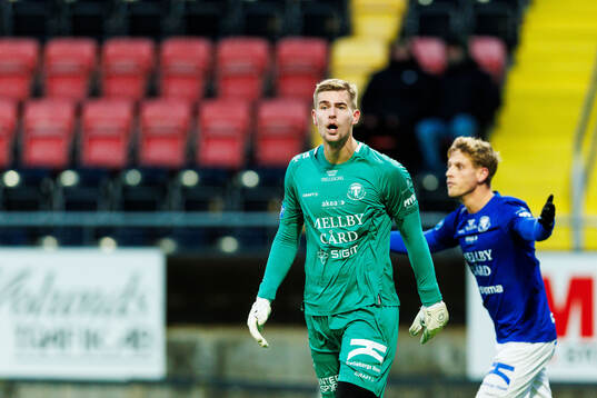 Trelleborgs målvakt Mathias Nilsson