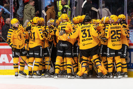 Skellefteås spelare jublar