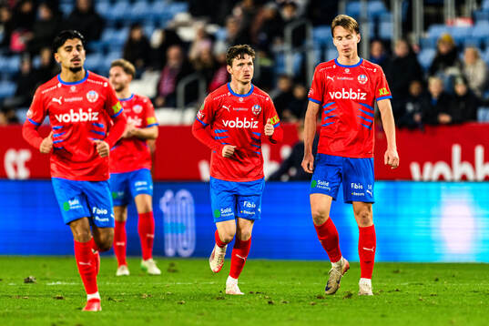 Helsingborgs Simon Bengtsson och Lukas Kjellnäs