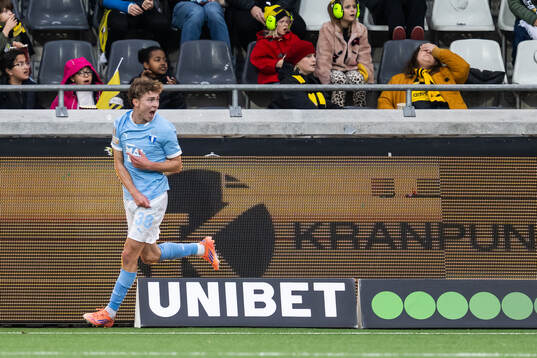 Malmö FFs Hugo Bolin jublar