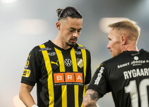 Häckens Amor Layouni och Mikkel Rygaard Jensen