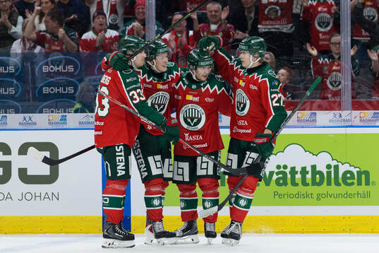 Frölundas Ivar Stenberg jublar