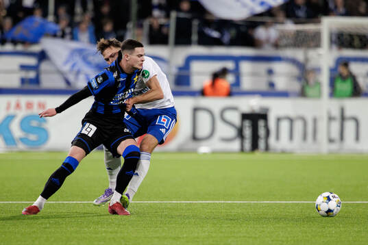 Sirius Robbie Ure och IFK Norrköpings Anton Eriksson