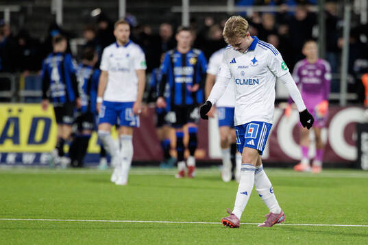 IFK Norrköpings Isak Andri Sigurgeirsson deppar
