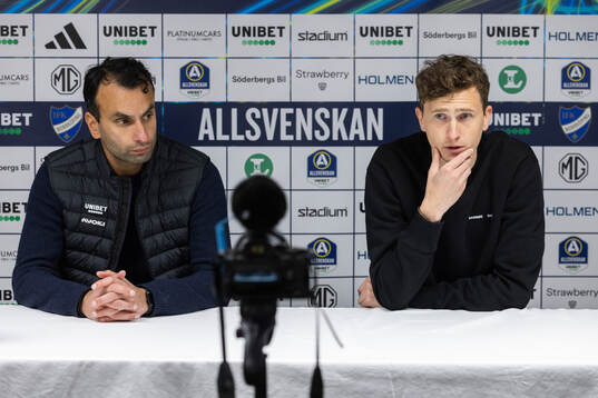 Sirius tränare Andreas Engelmark och IFK Norrköpings