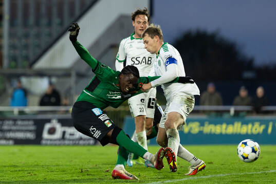 Varbergs Calvin Kabuye och Brages Teodor Wålemark