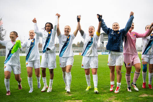 Djurgårdens spelare jublar