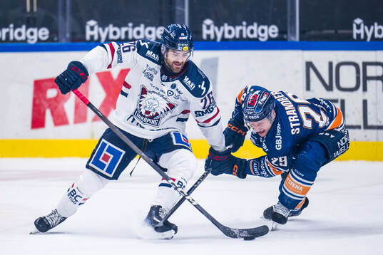 Linköpings Max Martin och Växjös Sebastian Strandberg