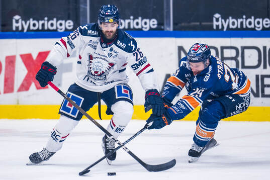 Linköpings Max Martin och Växjös Sebastian Strandberg