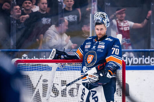 Växjös målvakt Adam Åhman deppar