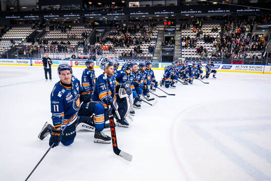 Växjö spelare jublar
