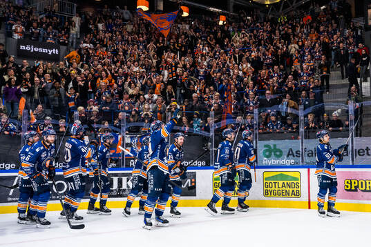 Växjö spelare jublar
