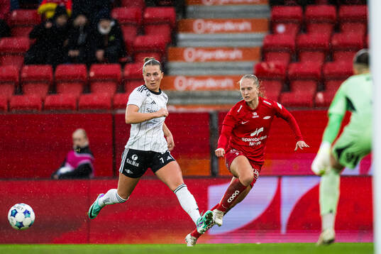 Matilde Alsaker Rogde of Rosenborg and Amalie Eikeland of