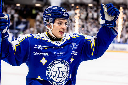 Leksands Alexander Lundqvist jublar