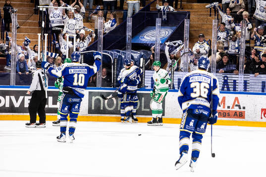 Leksands Peter Cehlarik jubel