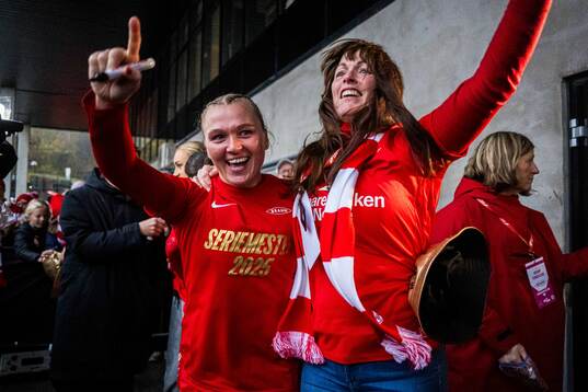 Karoline Haugland of Brann celebrates