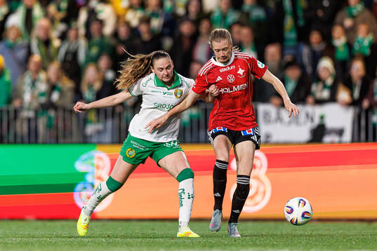Hammarbys Vilde Hasund och IFK Norrköpings Ebba Handfast