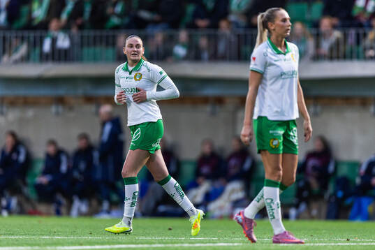 Hammarbys Vilde Hasund och Ellen Wangerheim