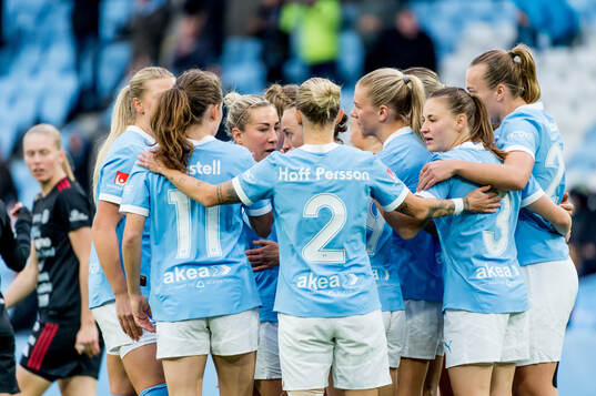 Malmö FFs Miljana Ivanovic jublar