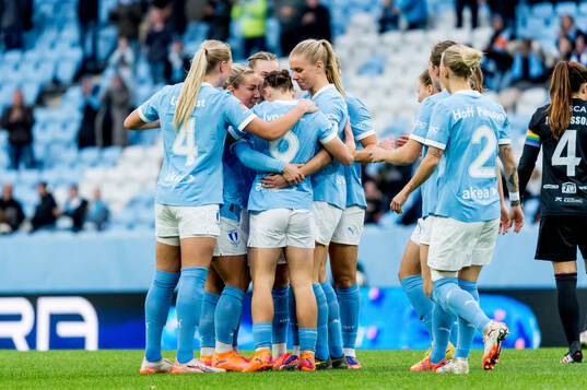 Malmö FFs Miljana Ivanovic jublar