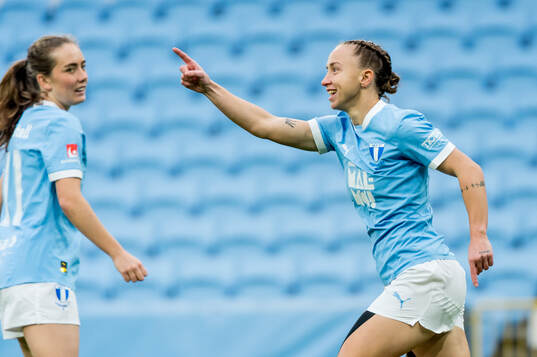 Malmö FFs Miljana Ivanovic jublar