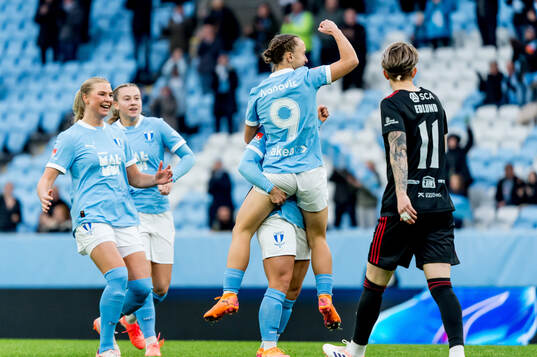 Malmö FFs Miljana Ivanovic jublar