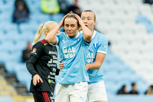 Malmö FFs Matilda Kristell och Sara Kanutte Sørensen