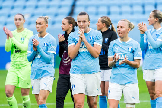 Malmö FFs Beatrice Persson och Sara Kanutte Sørensen