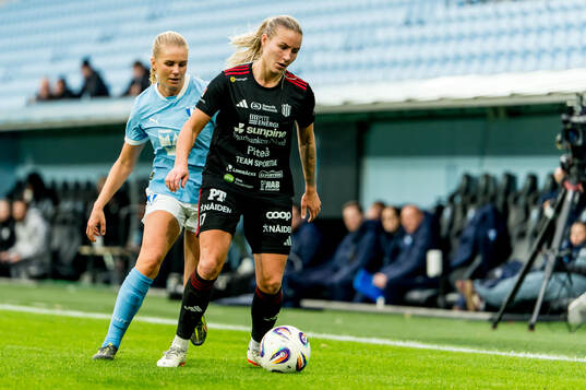 Malmö FFs Nellie Lilja och Piteås Selina Henriksson