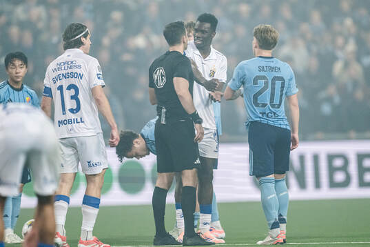IFK Göteborgs Rockson Yeboah deppar